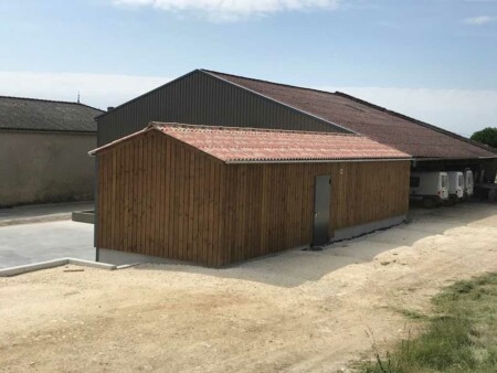 construction batiment agricole bois alu stockage saintonge