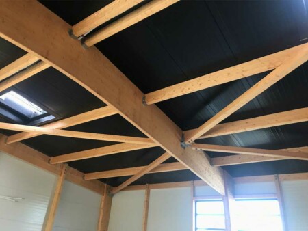 construction charpente structure bois Dojo SEMUSSAC 17120