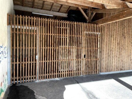 habillage bois local technique ecole berneuil saintes
