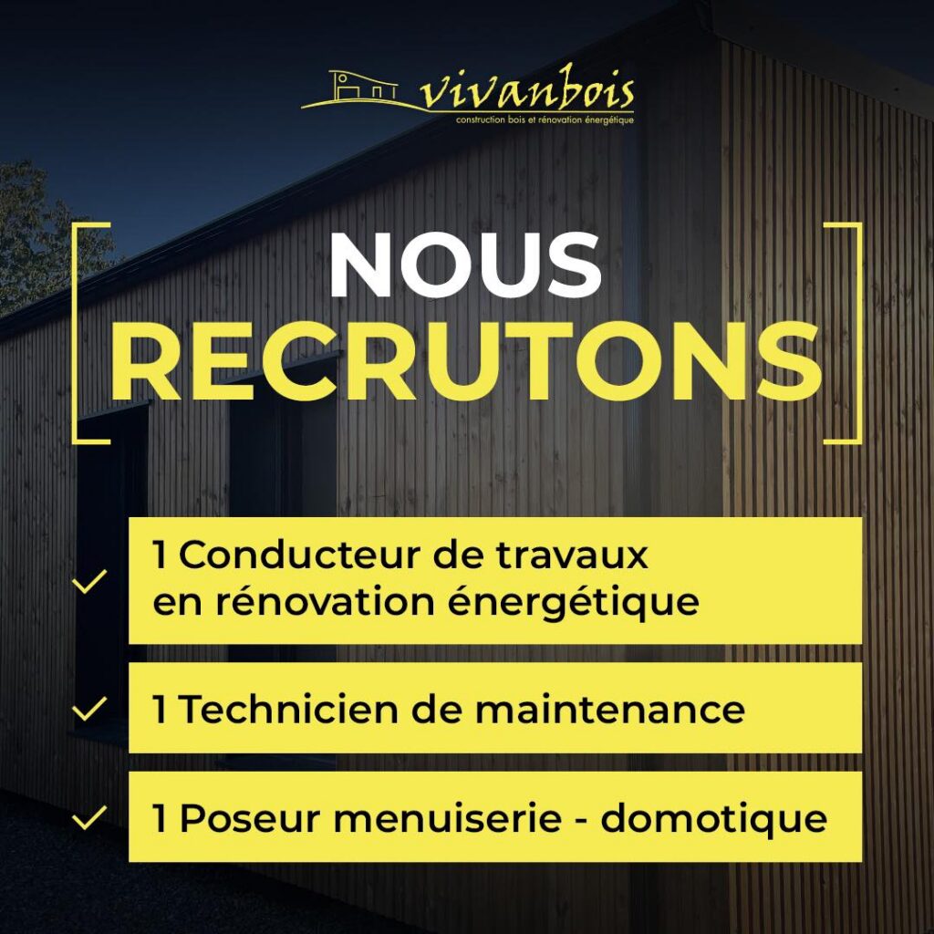 recrutement chef de chantier vivanbois