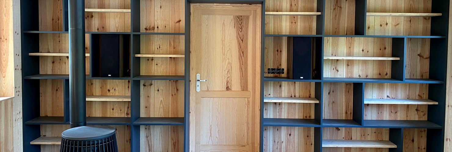 fabrication sur mesure bibliothèque bois maison moderne 33 fabrication sur mesure bibliothèque bois maison moderne 33