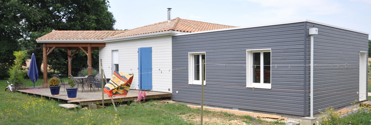 vivanbois construction ossature bois agrandissement de maison bardage bois peint silverwood Taillebourg 17350 vivanbois construction ossature bois agrandissement de maison bardage bois peint silverwood Taillebourg 17350