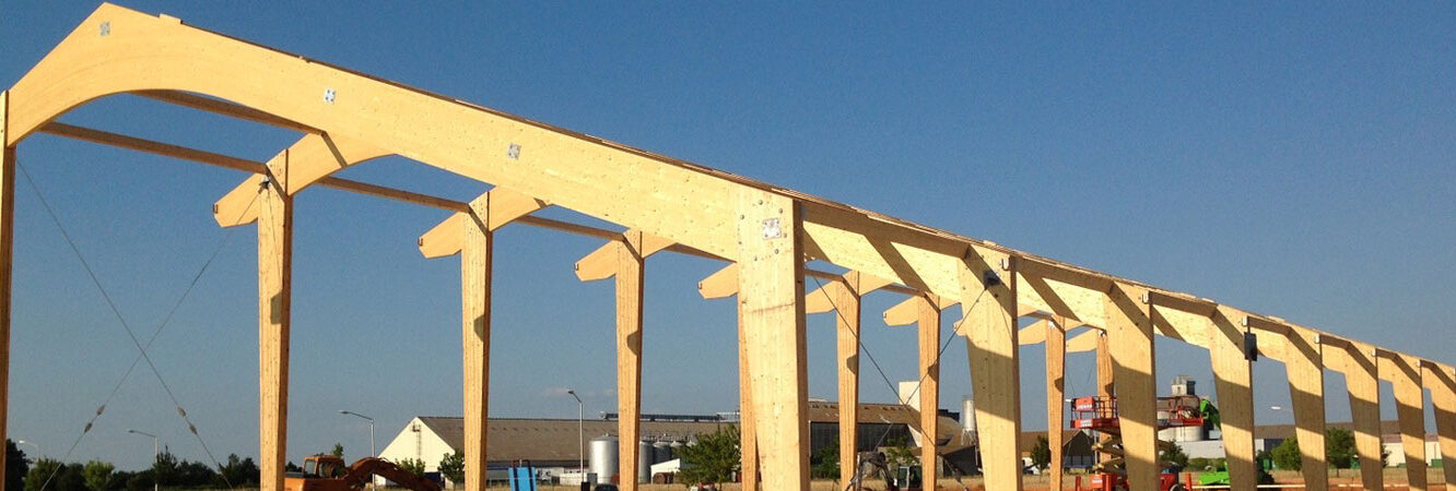 charpente bâtiment photovoltaïque agricole 17