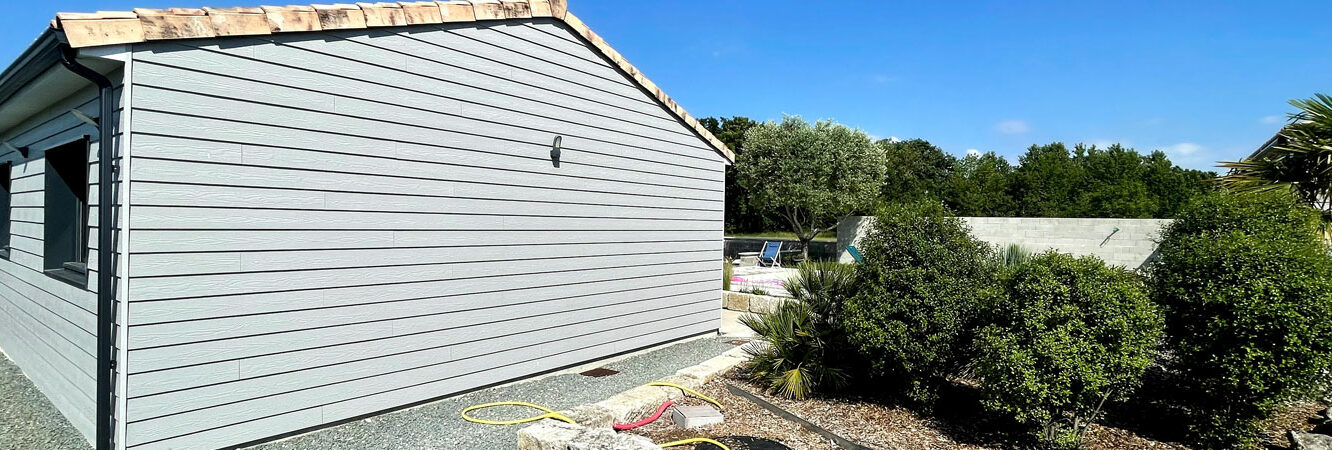 pose bardage composite maison individuelle 17100 saintes