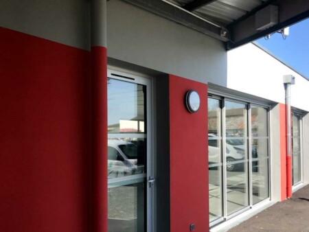 aménagement extèrieur bâtiment public gemozac