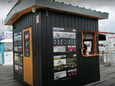 fabrication kiosque en bois location jet ski royan