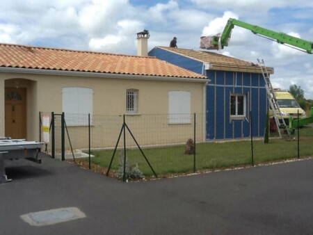 pose toiture constructeur maison bois cognac agrandissement ossature bois