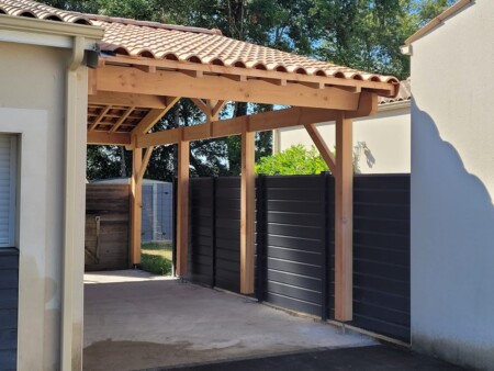 fabrication carport bois maison charente maritime