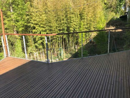montage terrase bois garde corps