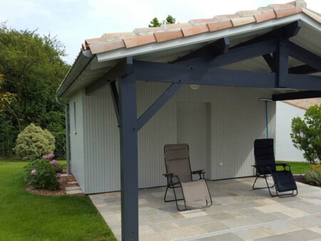 vivanbois agreement de jardin pool house charpentre tradi auvent bardage bois