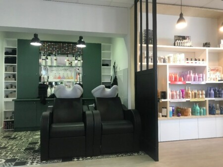 agencement salon zen coiffure Gemozac