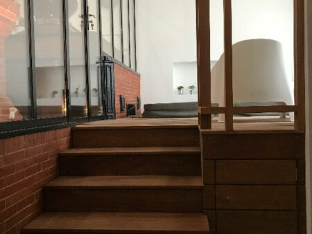 escalier bois renovation chambres d'hôtes 17