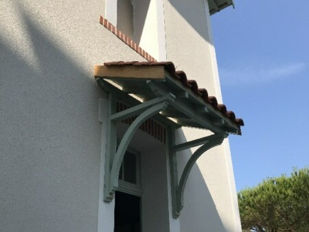Fabrication balcon bois style 1900 Saint palais sur mer