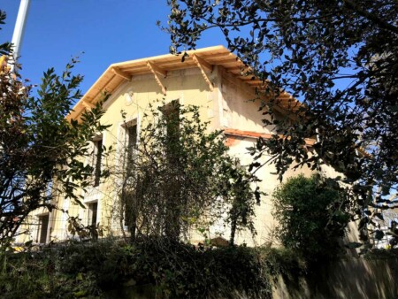 pose toiture charpente traditionnelle maison 1900 royan