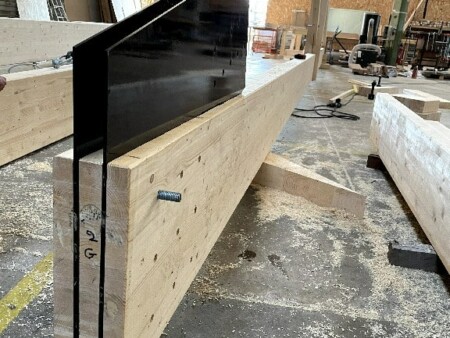 pose renfort metal charpente bois