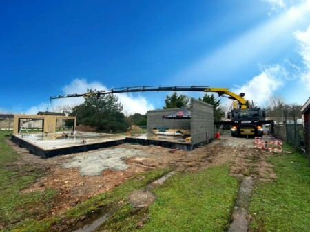 grue depose mur ossature bois construction maison neuve saintes 17