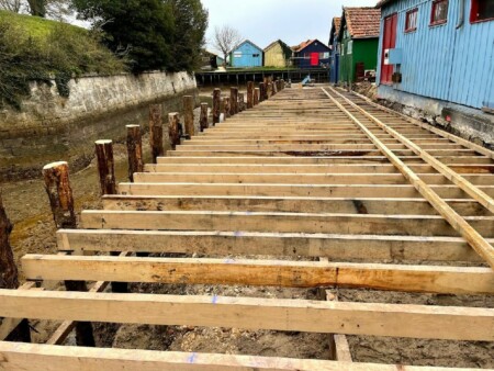 renovation ponton port ostreicole oleron