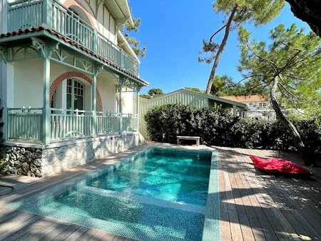 pose terrase bois amenagement piscine maison traditionnelle saint palais sur mer
