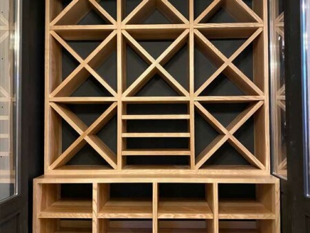 intégration bibliothèque bois