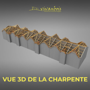 vue 3d charpente residence bellerive à chatelaillon plage 17340