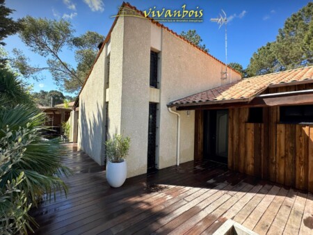 rénovation énergétique maison vacance royan pose bardage bois